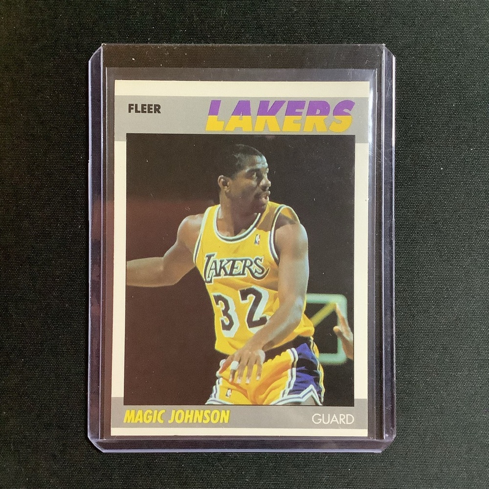1987 Fleer Basketball Magic Johnson #56 Los Angeles Lakers